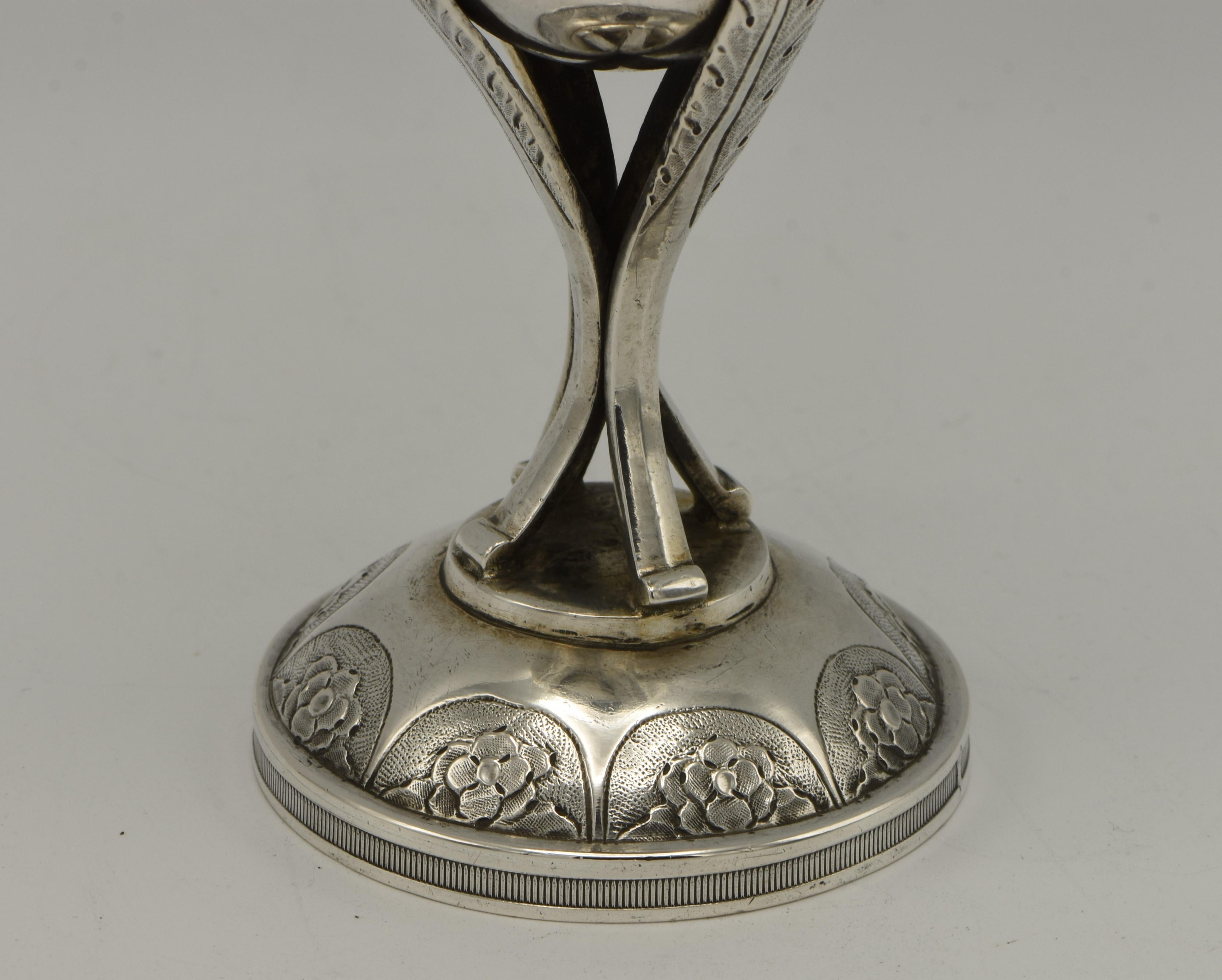Austrian Early 19th Century Habsburg Empire Silver Kiddush Goblet
