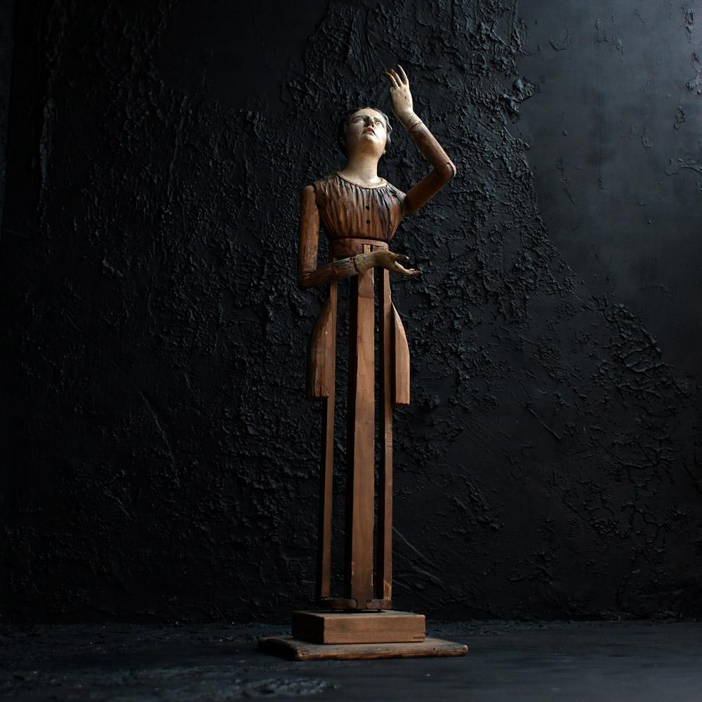 Unknown Early 19th century Hand Carved Santos Figure