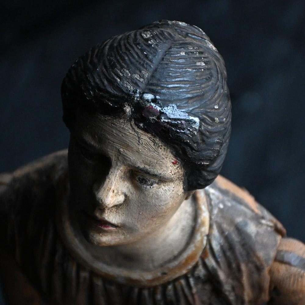 Hand-Carved Early 19th century Hand Carved Santos Figure