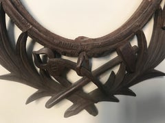 Early 19th Century Hand Carved Sculptural Wood Frame