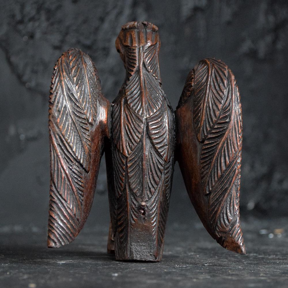 Early 19th Century Hand Carved Unusual Oak Bird Figure 4