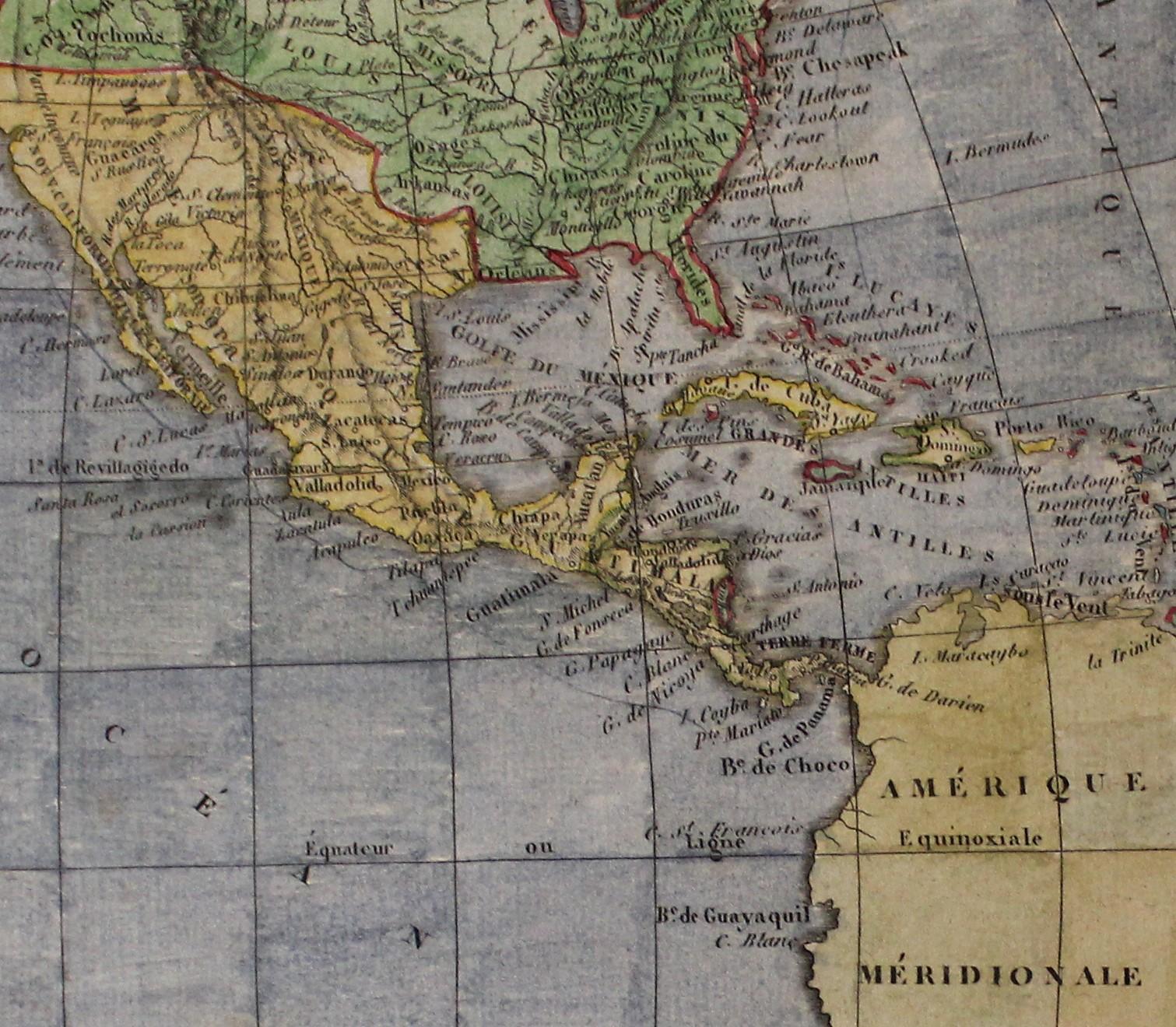 1750 map of north america