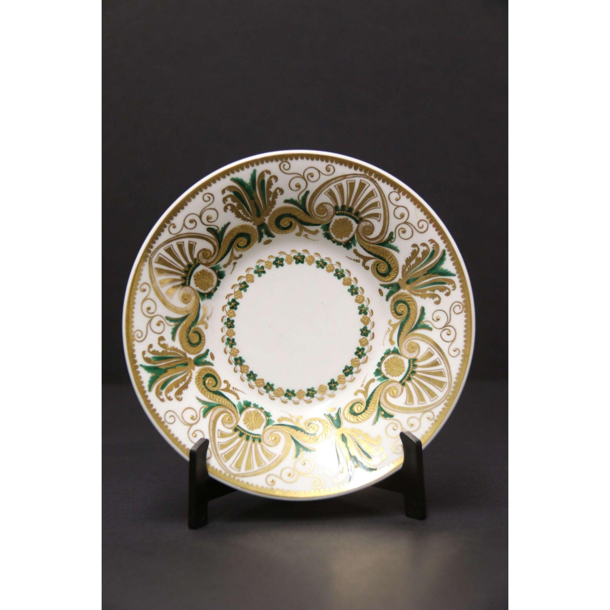 Trio de meubles de rangement Spode en porcelaine peinte à la main du début du 19ème siècle, vers 1825 Bon état - En vente à Central England, GB