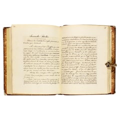 Early 19th century hand written French manuscript on hygiene and longevity