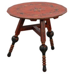 Early 19th century Hindeloopen side table, The Netherlands