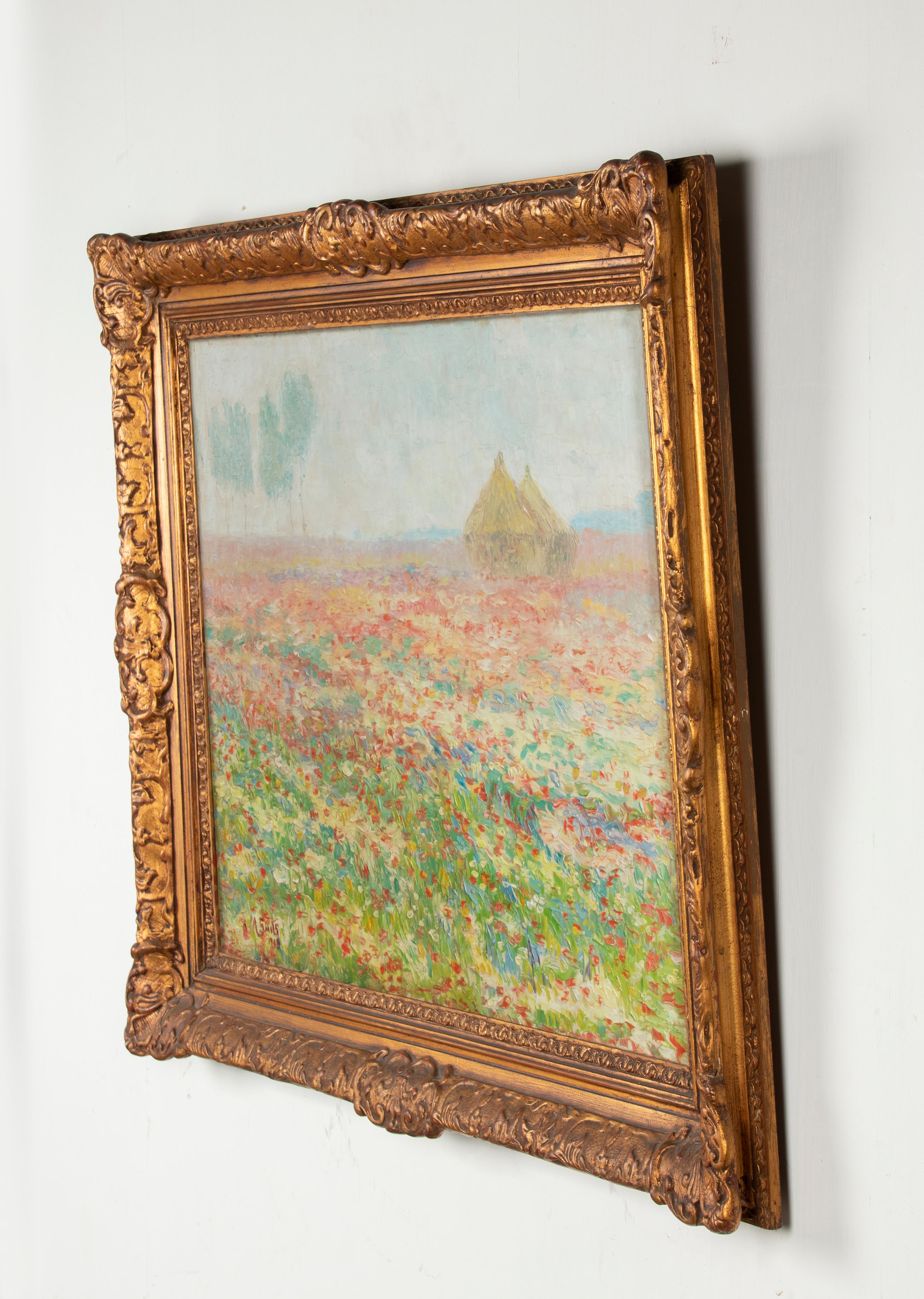 Early 19th Century Impressionistic Painting Signed and Dated E. Smits, 1913 For Sale 5
