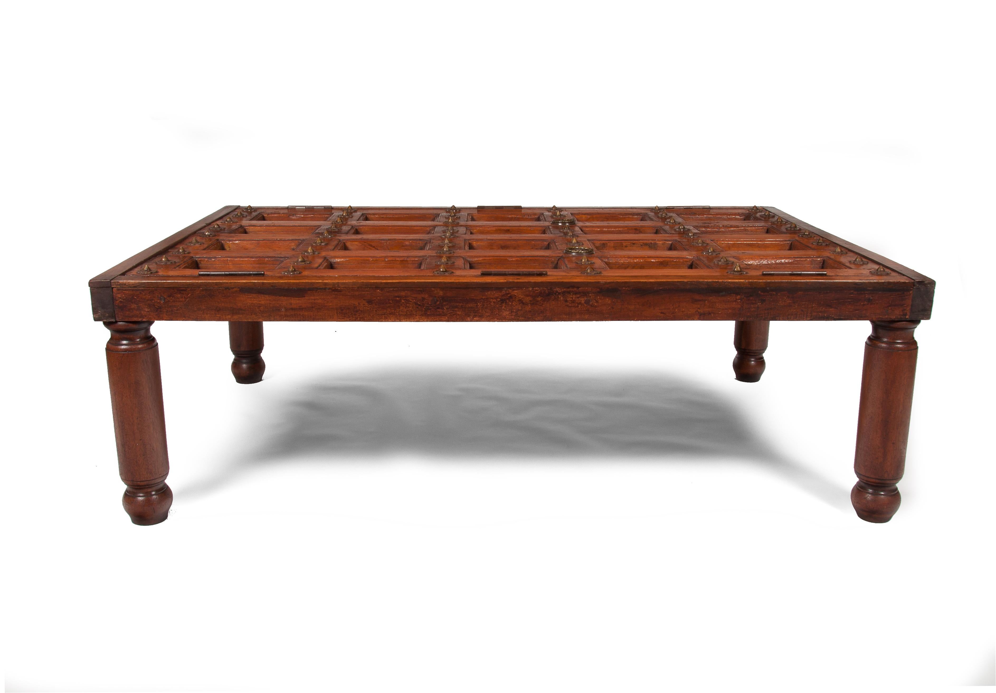 Early 19th Century Indian Door Coffee Table In Good Condition In Benington, Herts