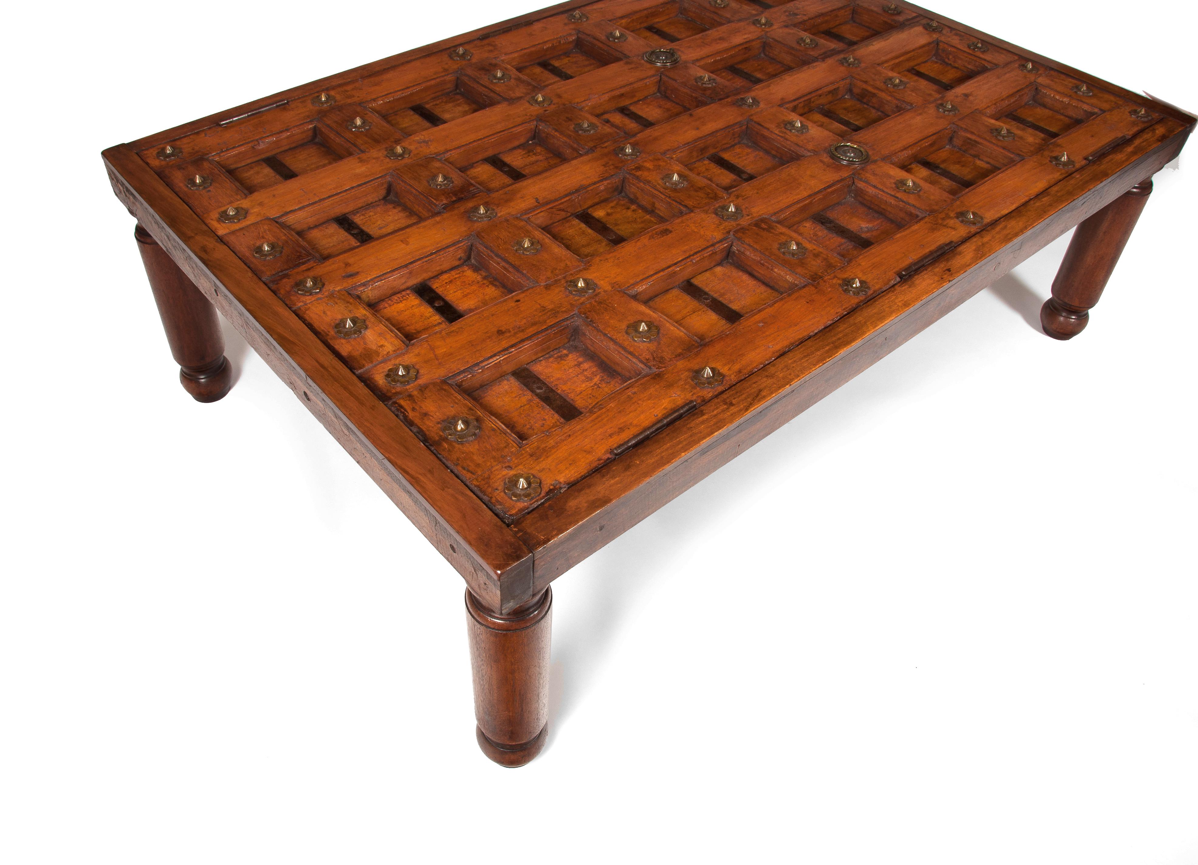 Early 19th Century Indian Door Coffee Table 1