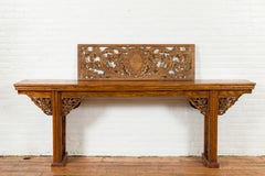 Early 19th Century Indonesian Architectural Transom Panel with Carved Foliage