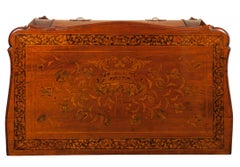 Commode, Chest of Drawers Inlaid Walnut Dutch Bombe early 19th Century