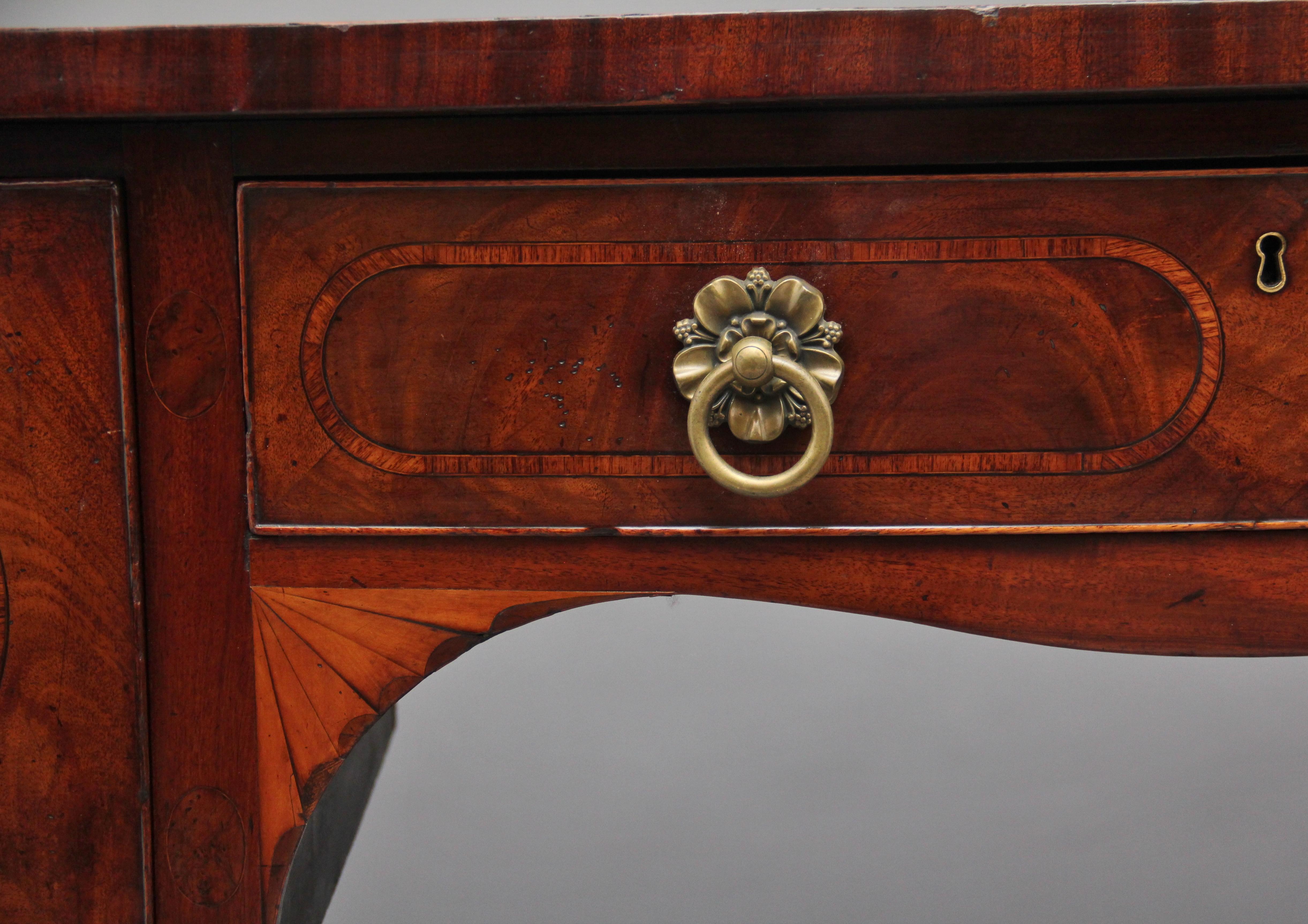 Early 19th Century Inlaid Mahogany Bow Front Sideboard 5