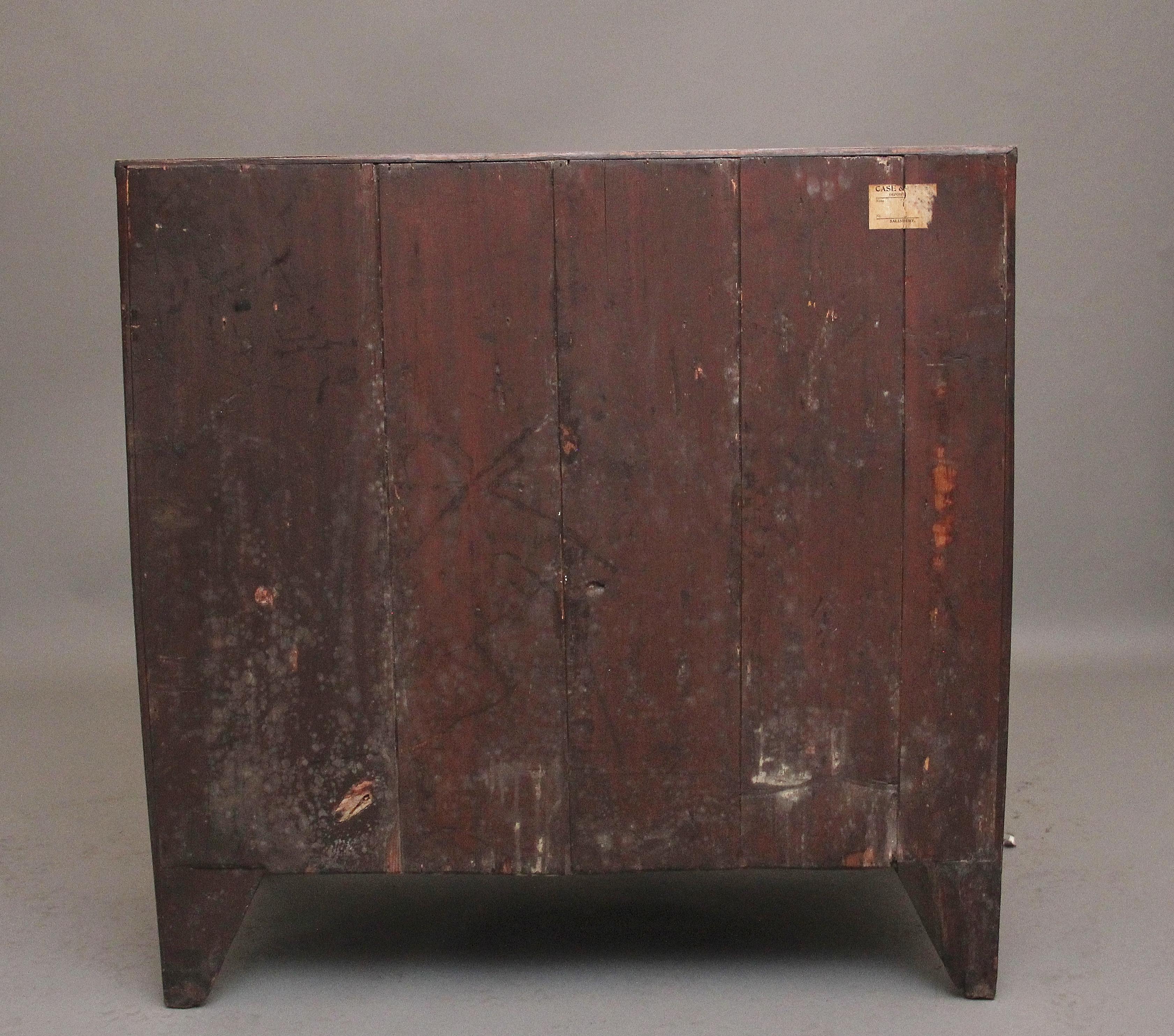 Early 19th Century inlaid mahogany bowfront chest of drawers For Sale 1