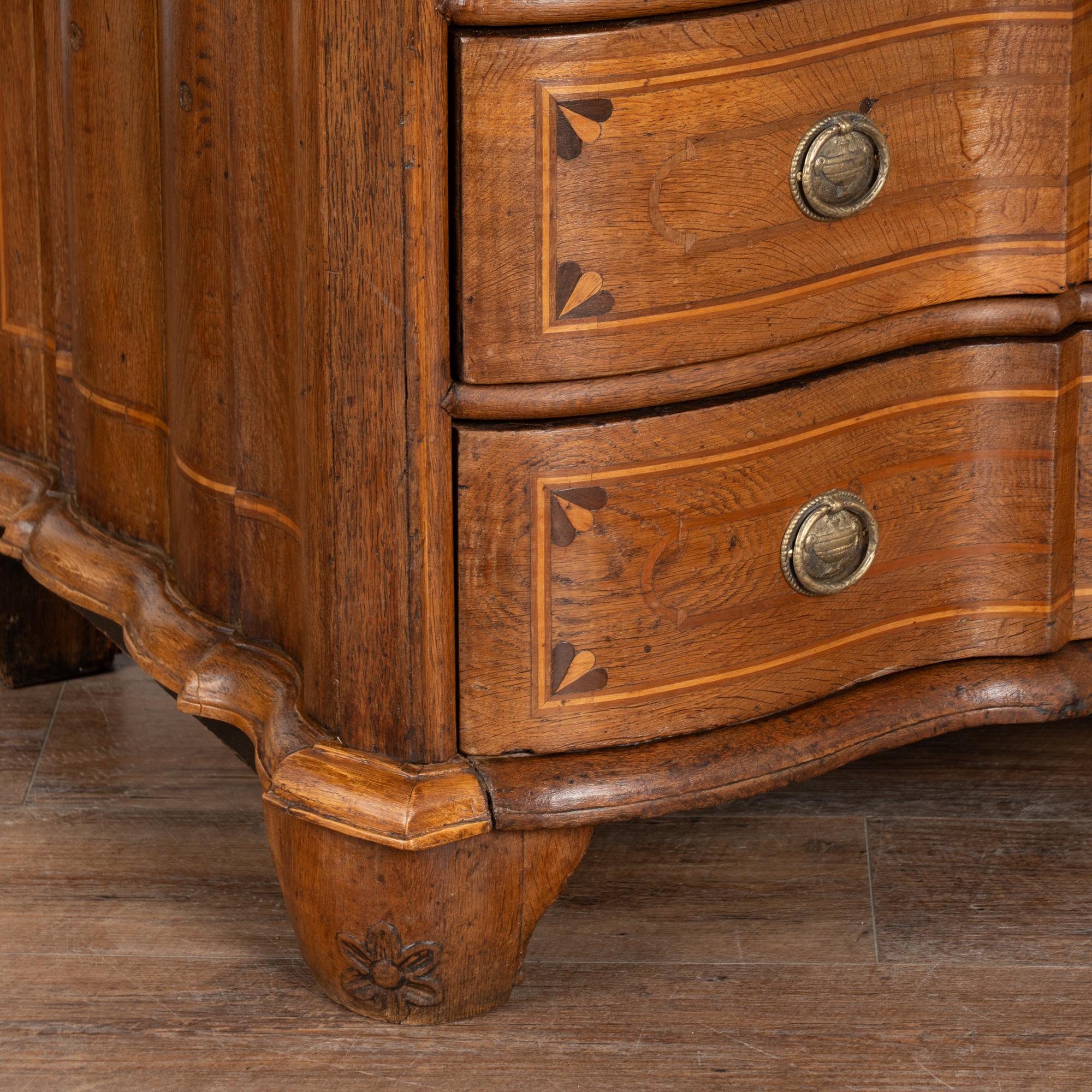 Early 19th Century Inlaid Oak Secretary Bureau from Denmark For Sale 6