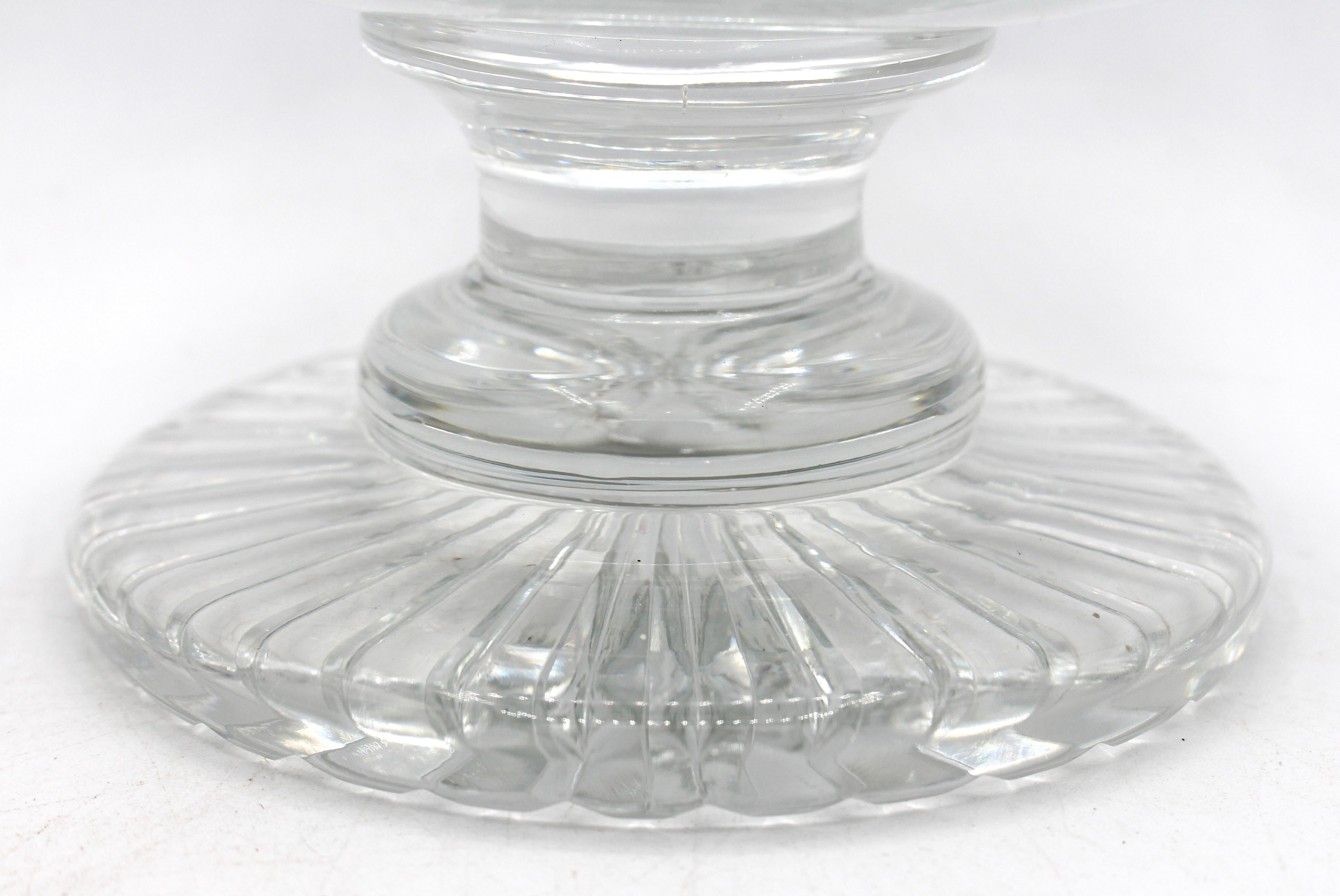 XIXe siècle Verre irlandais taillé du début du 19e siècle, coupe à fruits ou Syllabub en vente