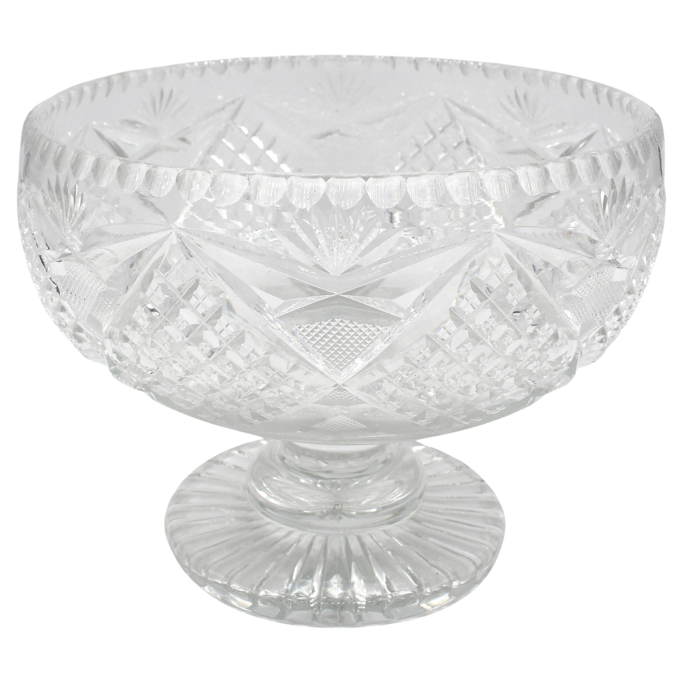 Early 19th Century Irish Cut Glass Fruit or Syllabub Bowl