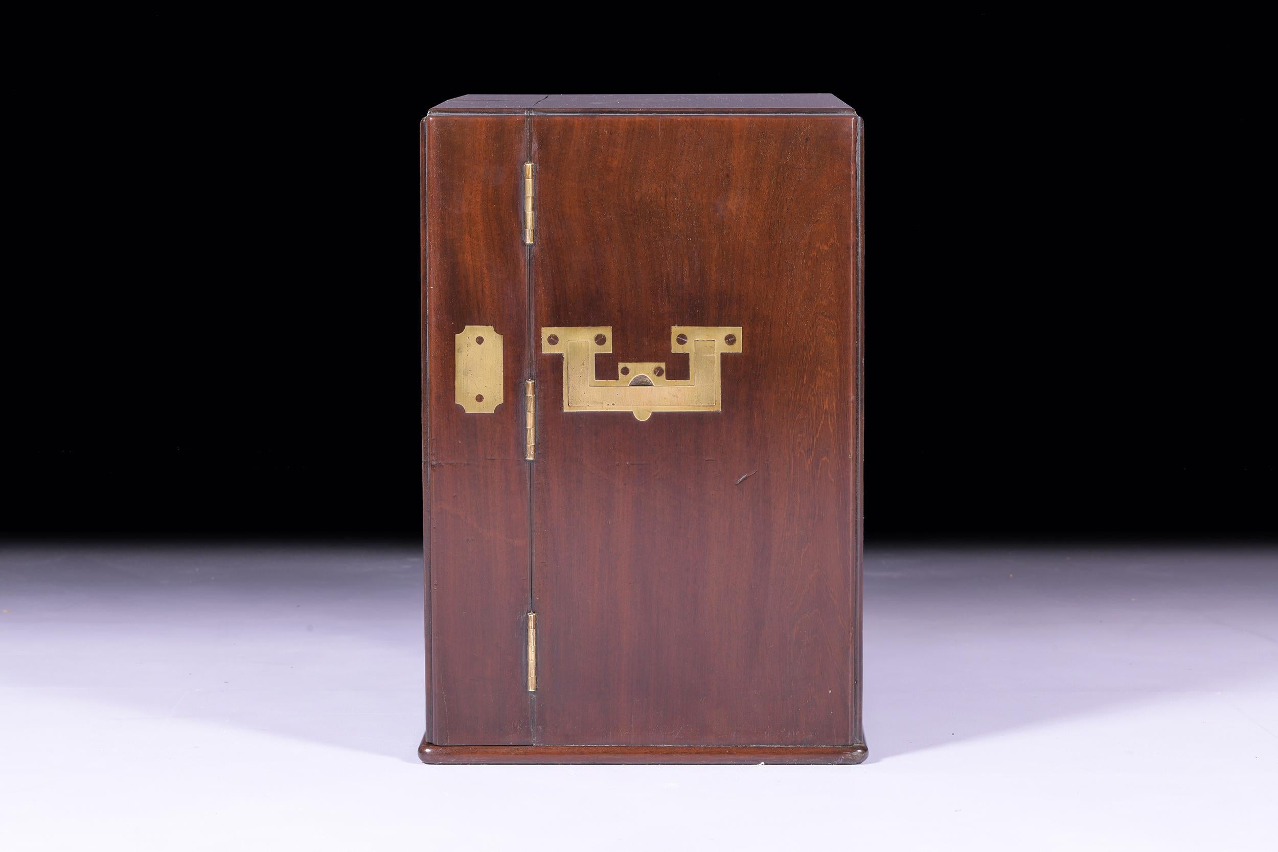 18th Century Early 19th Century Irish Georgian Apothecary Medicine Cased Cabinet