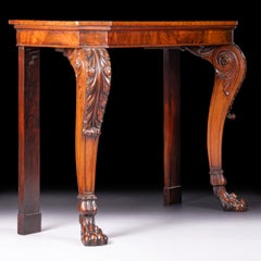 Early 19th Century Irish Regency Console Table By Mack Williams & Gibton, Dublin