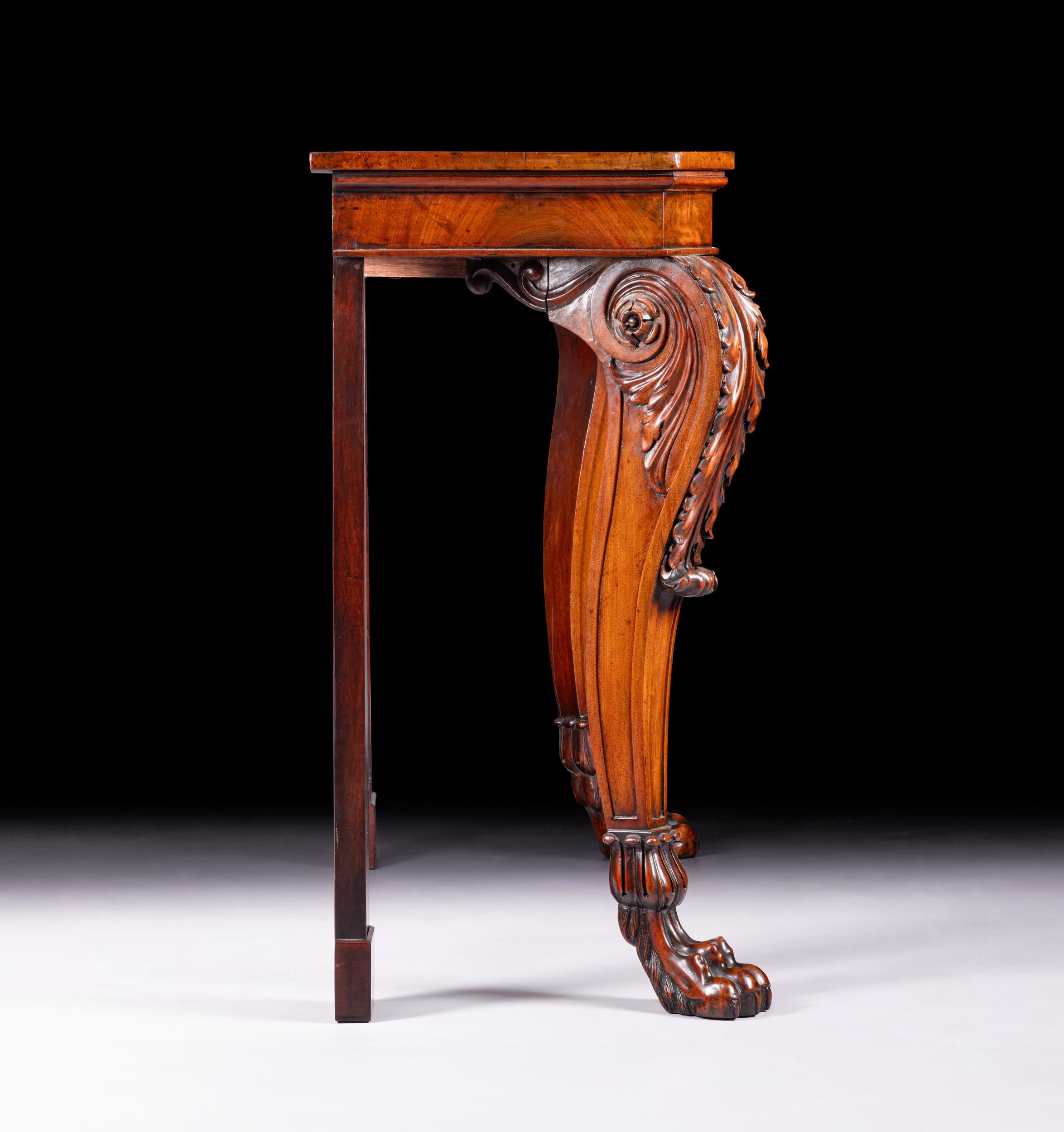 Irlandese Tavolo consolle irlandese Regency dei primi del XIX secolo di Mack Williams & Gibton, Dublino in vendita