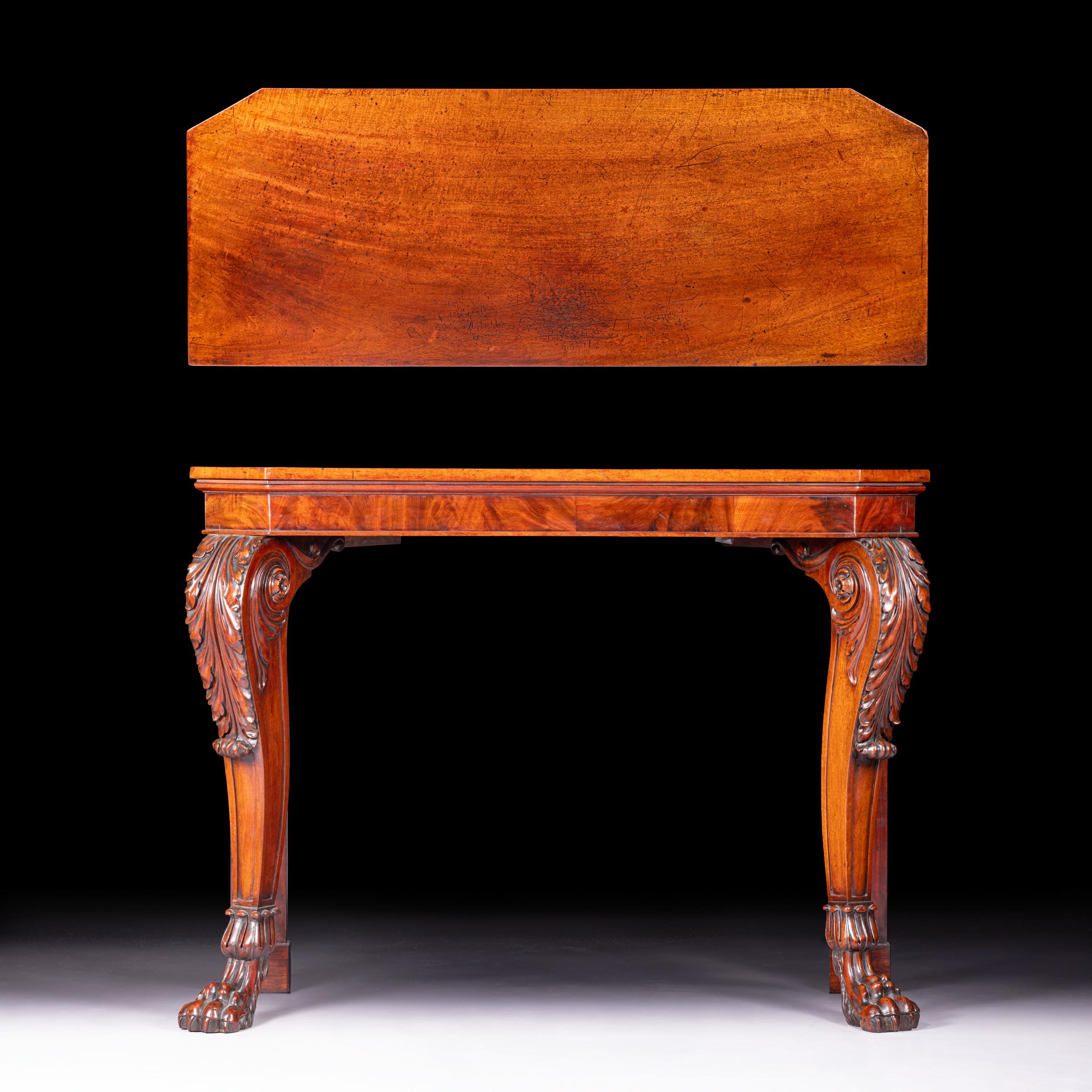 Legno Tavolo consolle irlandese Regency dei primi del XIX secolo di Mack Williams & Gibton, Dublino in vendita