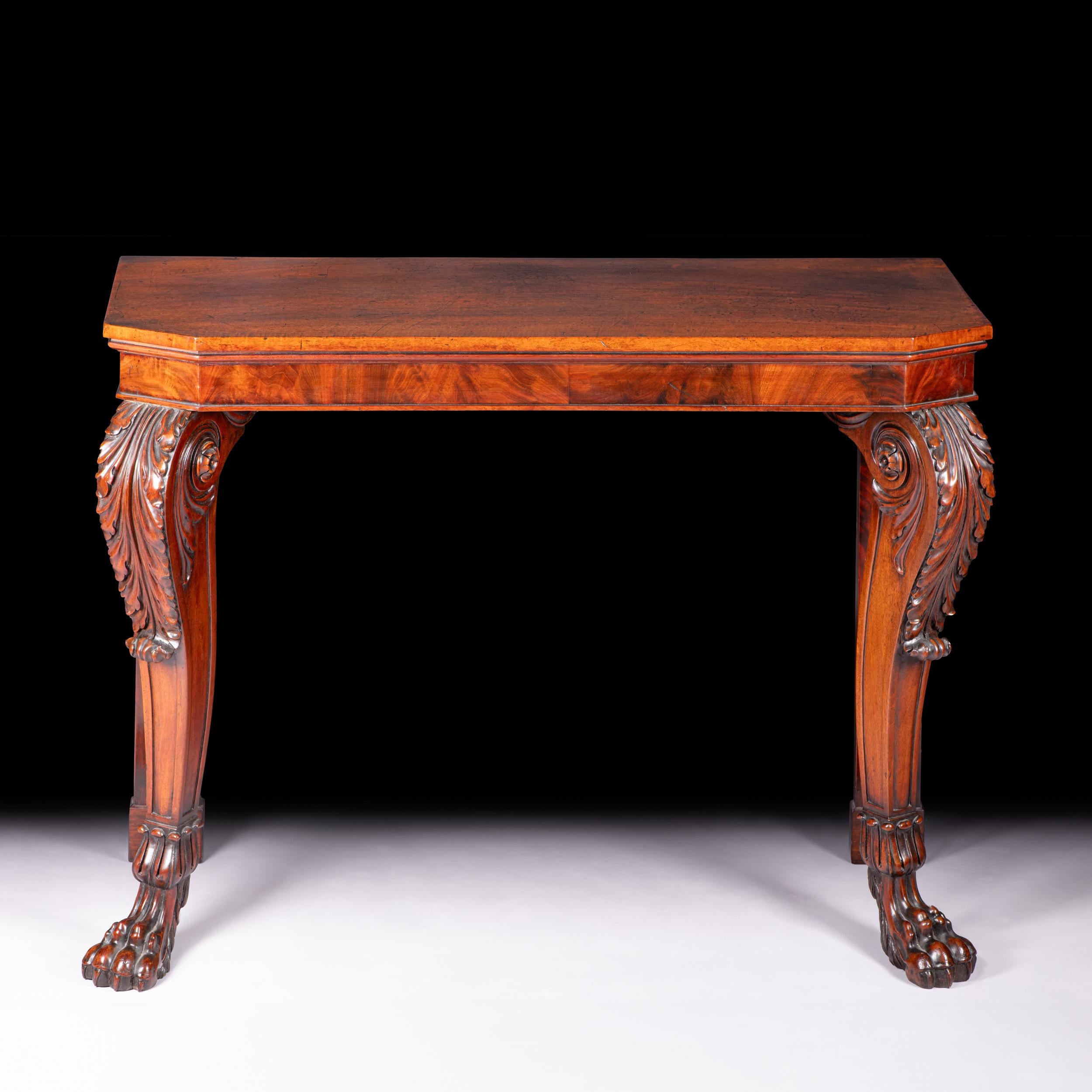 Tavolo consolle irlandese Regency dei primi del XIX secolo di Mack Williams & Gibton, Dublino in vendita 2