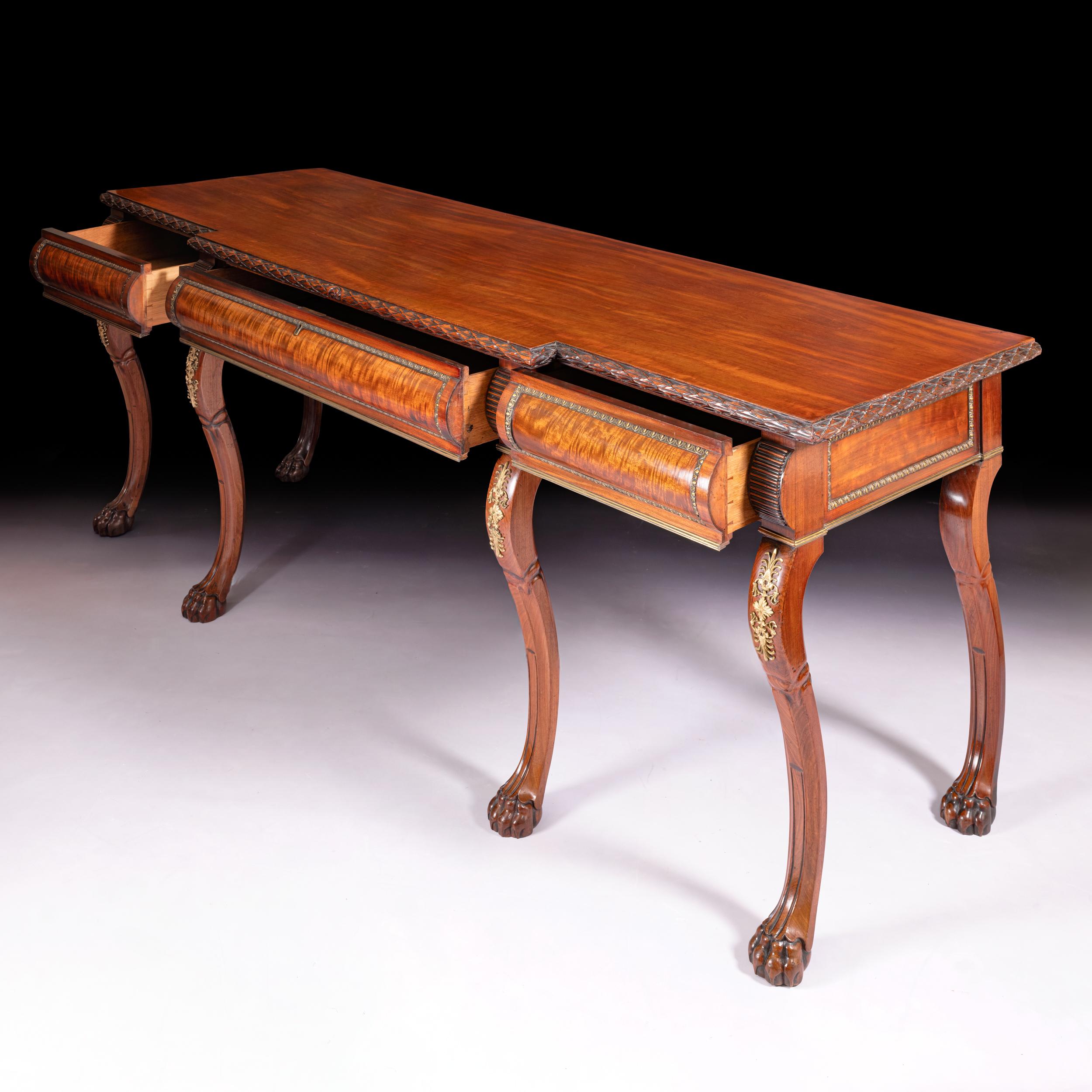 Early 19th Century Irish Regency Console Table For Sale 1