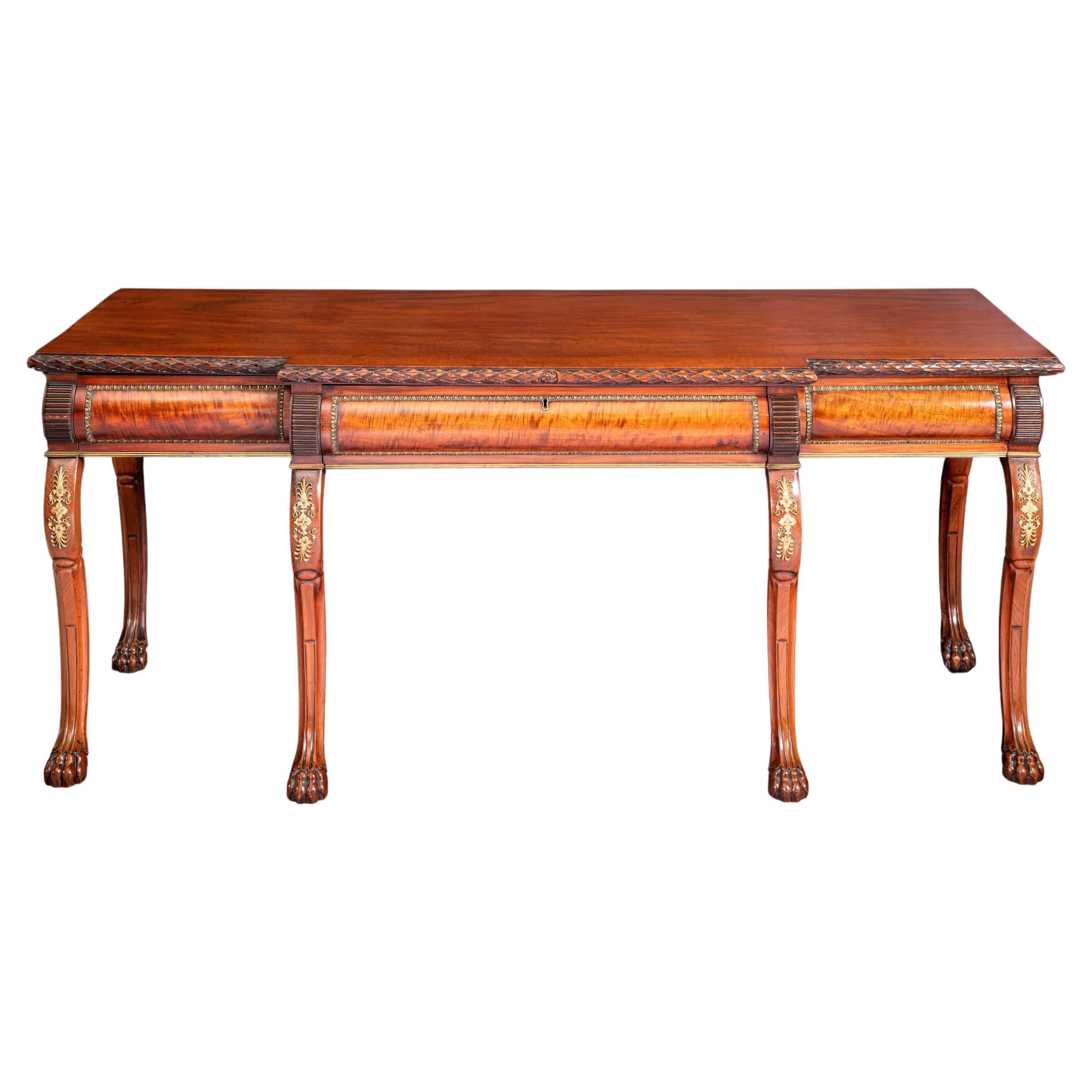 Early 19th Century Irish Regency Console Table For Sale