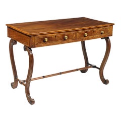 Early 19th Century Irish Regency Inlaid Mahogany Side Table