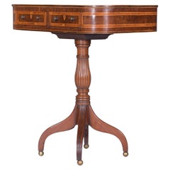 Antique Early 19th Century Irish Regency Mahogany Side Table Retailed by Butler Dublin