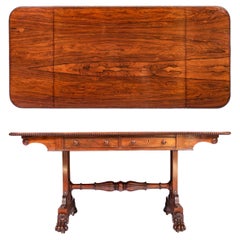 Early 19th Century Irish Regency Sofa Table By Gillingtons Of Dublin, Ireland