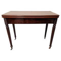 Early 19th Century Irish Regency Tea Table After Gillingtons of Dublin