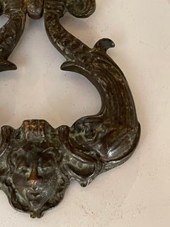 Early 19th Century Iron Dolphin Door Knocker