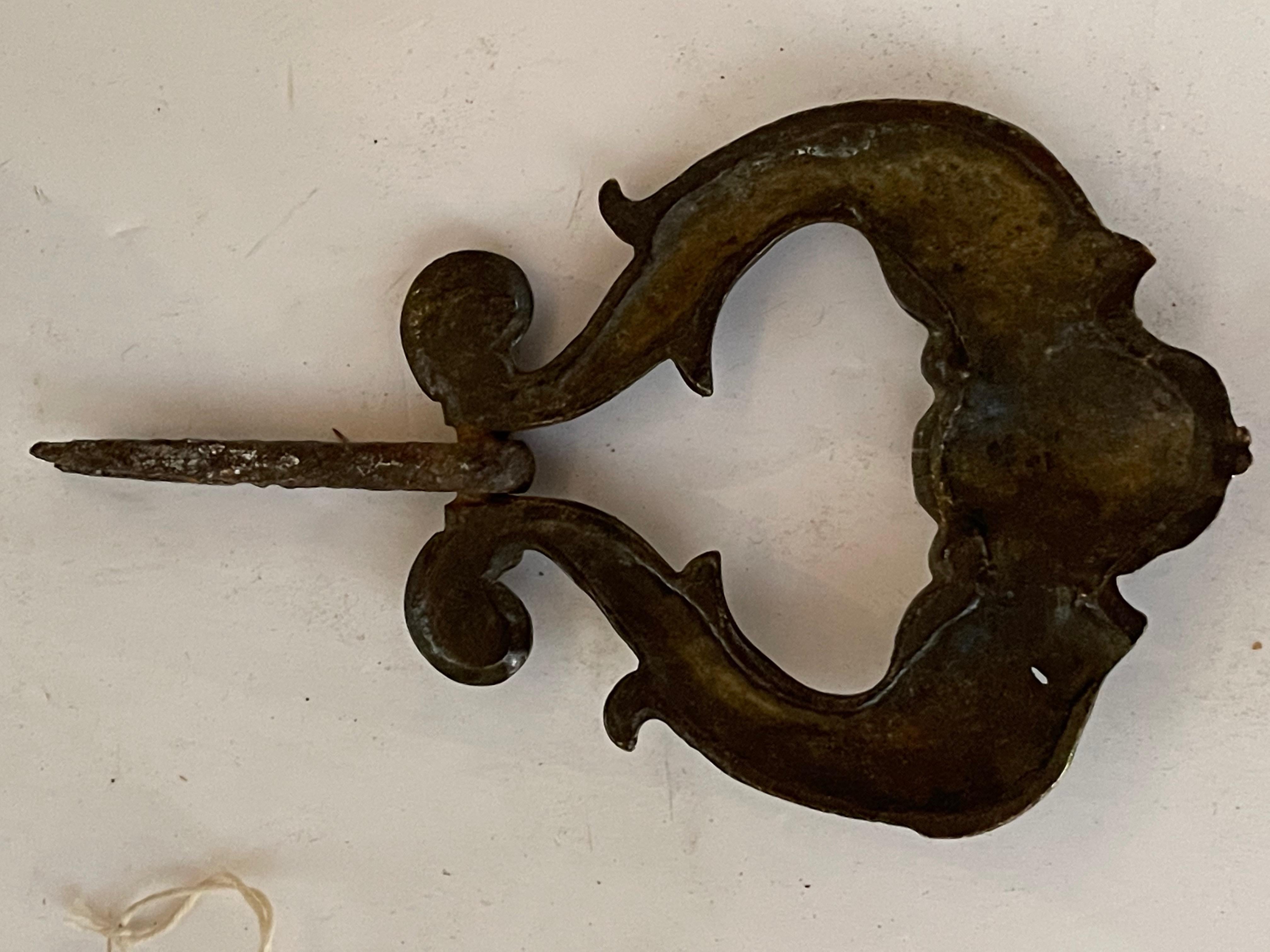 Early 19th Century Iron Dolphin Door Knocker For Sale 1