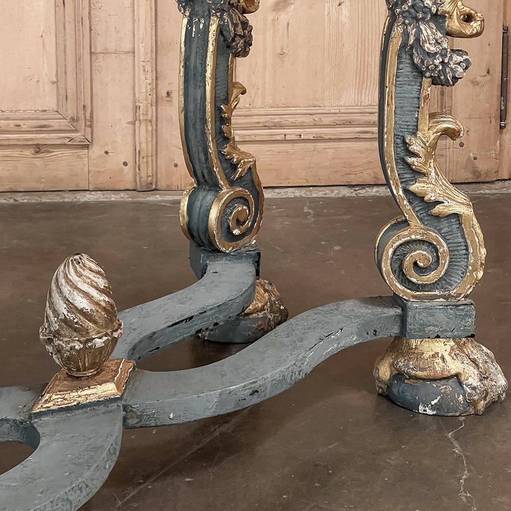 Console in marmo di terracotta barocca italiana dei primi del XIX secolo in vendita 6