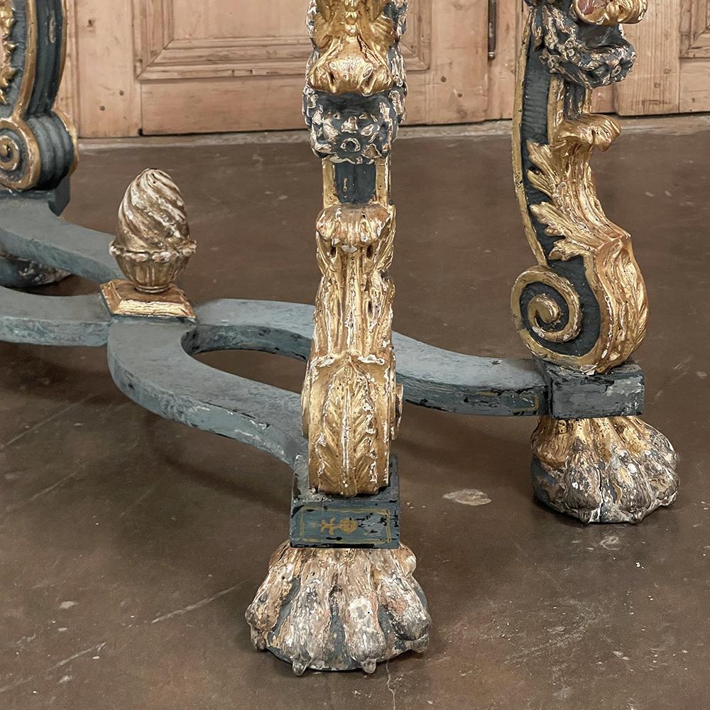 Console in marmo di terracotta barocca italiana dei primi del XIX secolo in vendita 9