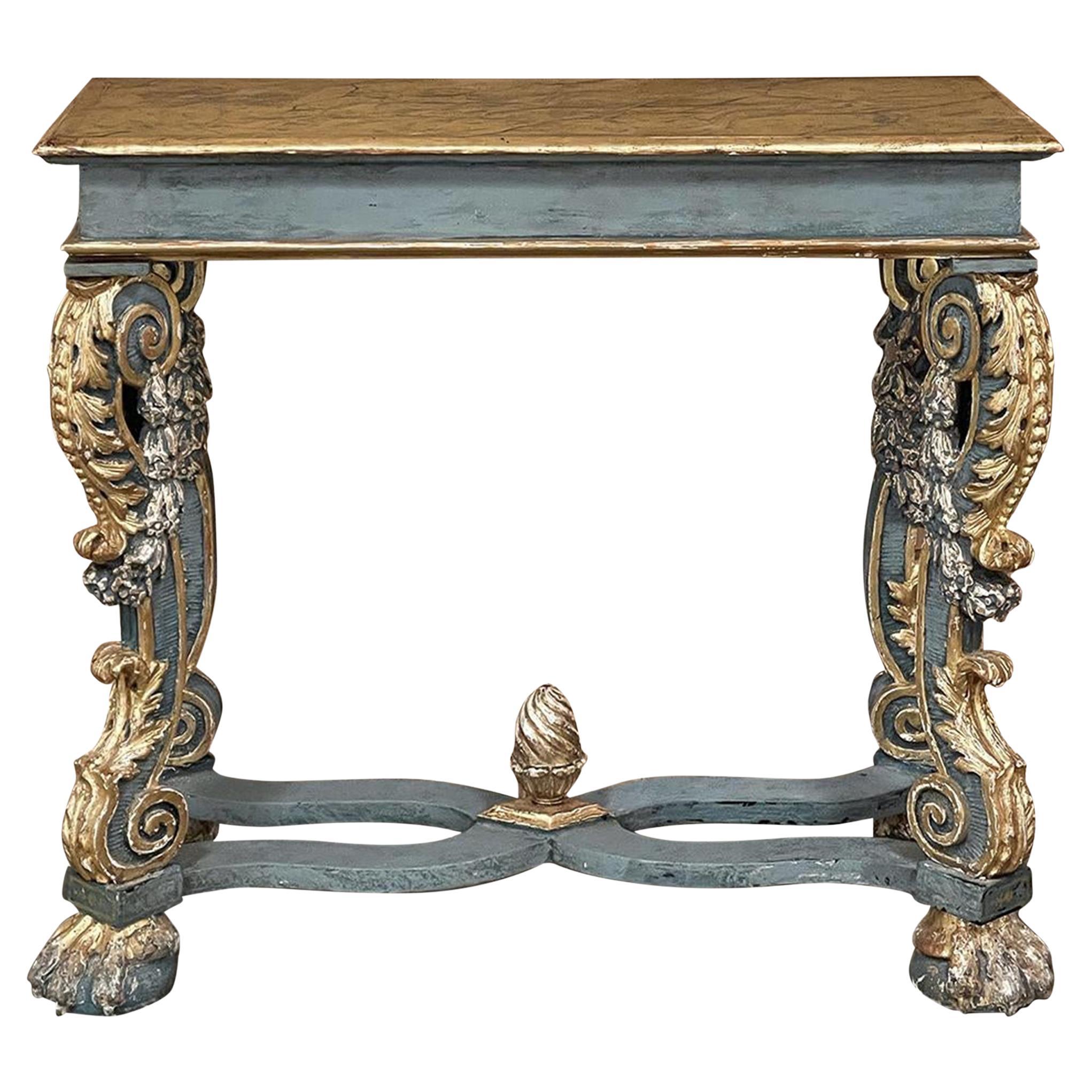 Console in marmo di terracotta barocca italiana dei primi del XIX secolo in vendita