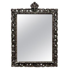 Antique Early 19th Century Italian Baroque Painted Mirror