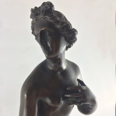 Early 19th Century Italian Bronze Sculpture 'Venere Bather'