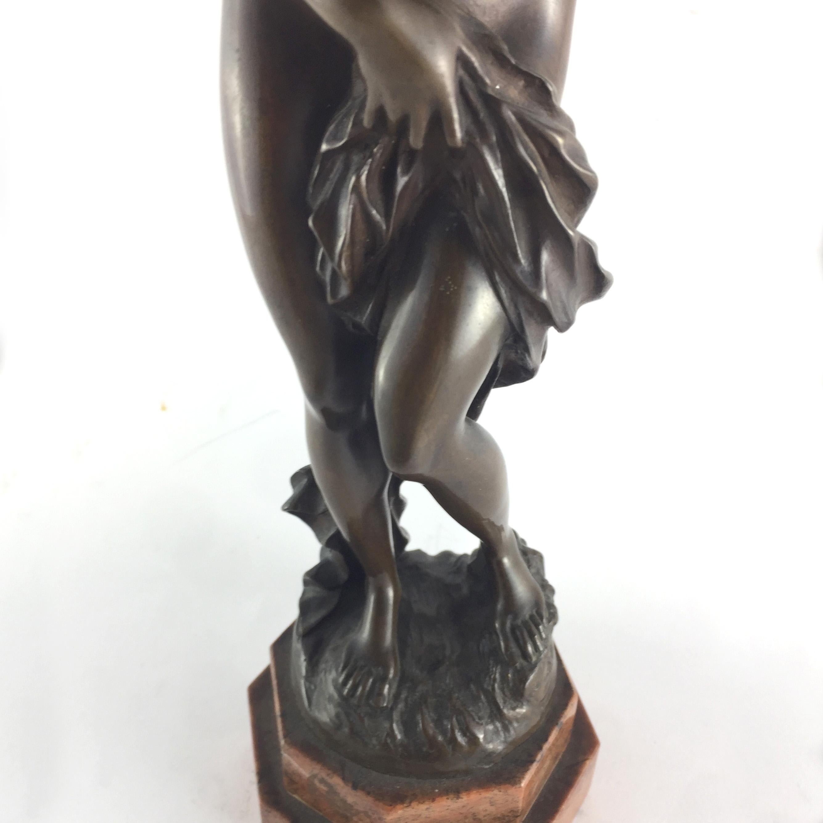 Early 19th Century Italian Bronze Sculpture 'Venere Bather' For Sale 3