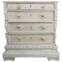 Early 19th Century Italian Carved Chest of Drawers