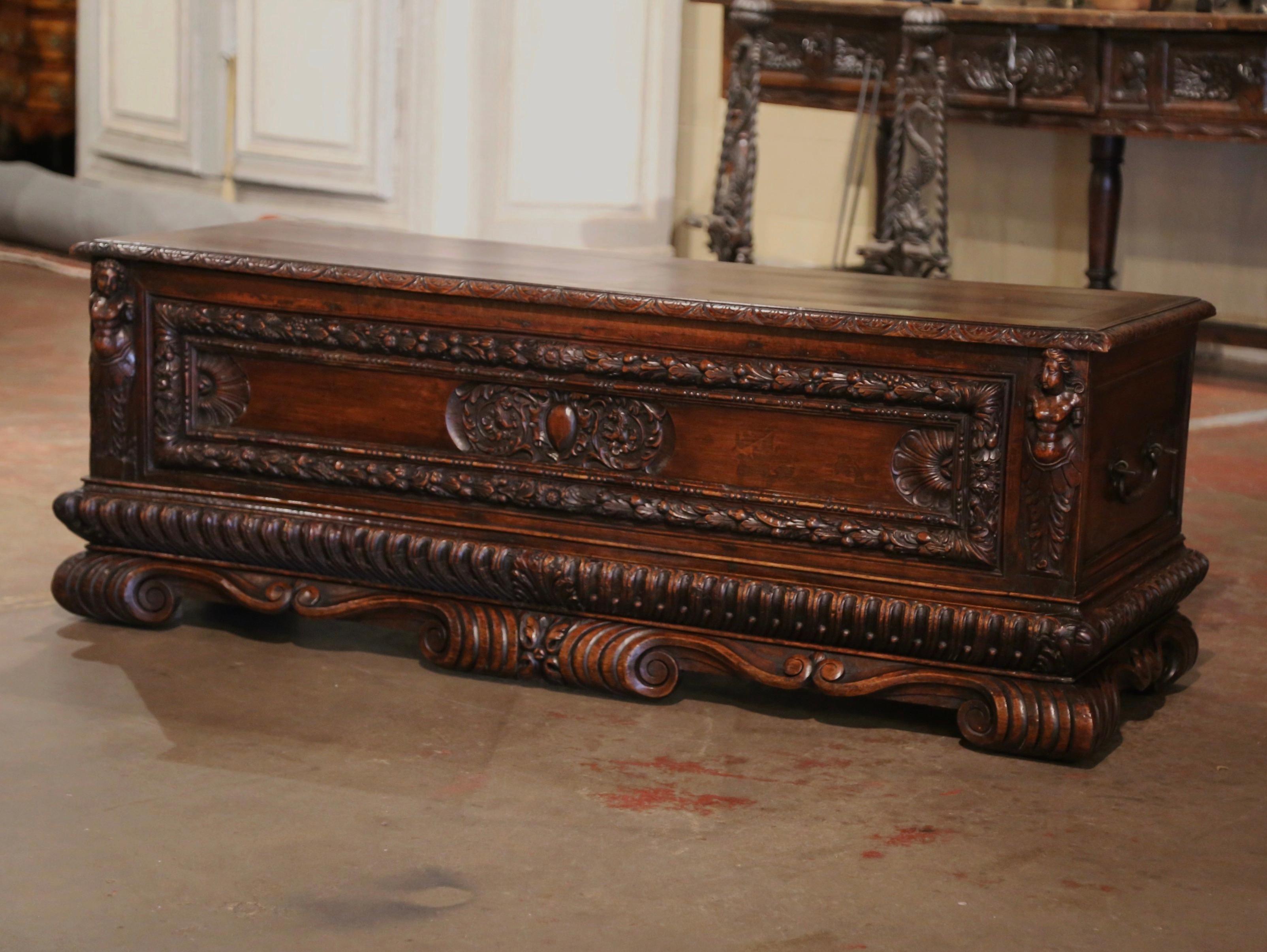 Early 19th Century Italian Carved Walnut 