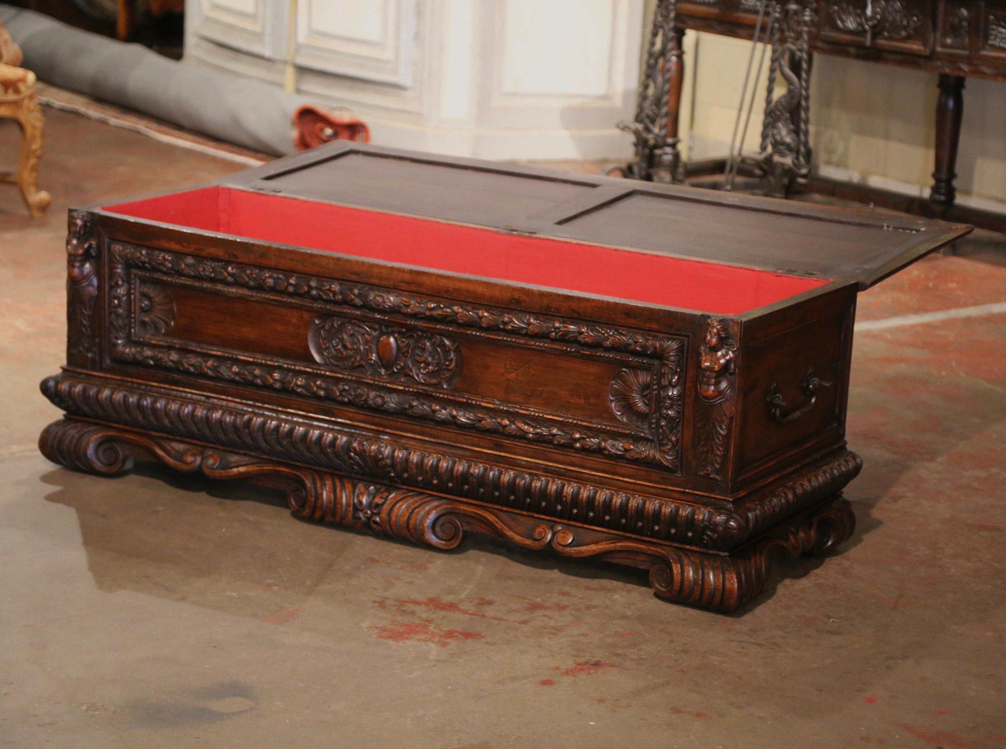 Early 19th Century Italian Carved Walnut 