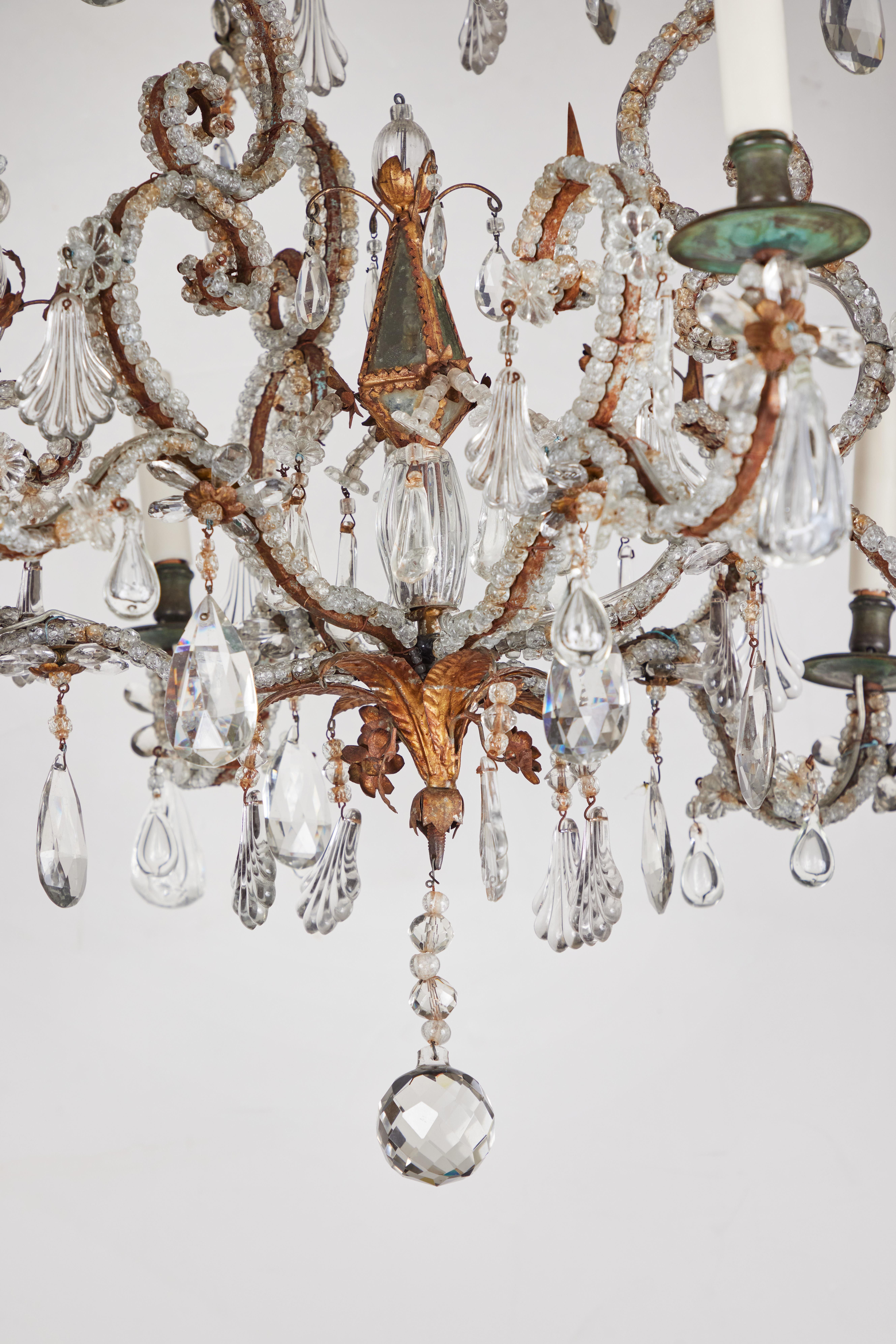 Forged Early 19th Century Italian Chandelier For Sale