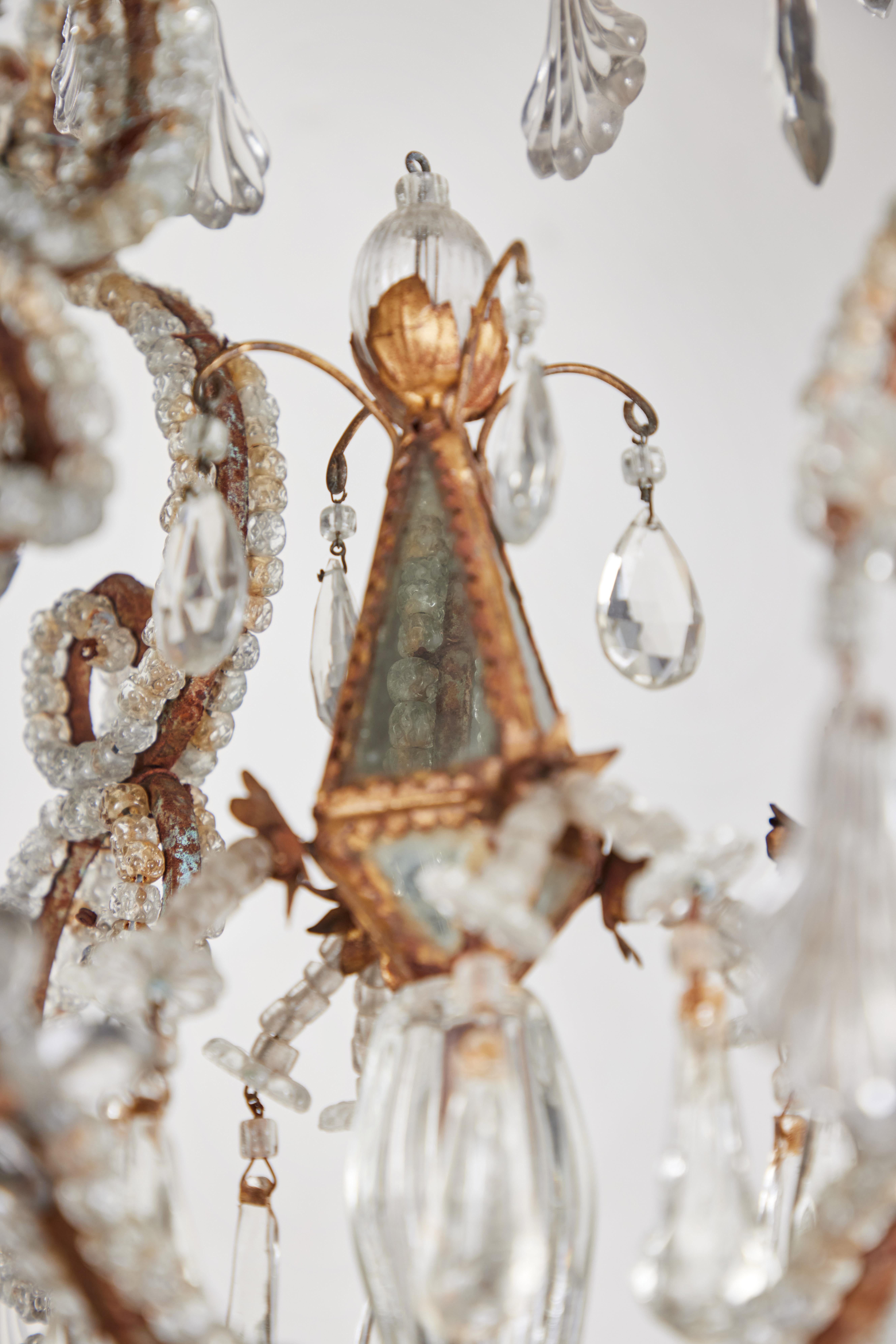 Early 19th Century Italian Chandelier In Good Condition For Sale In Newport Beach, CA
