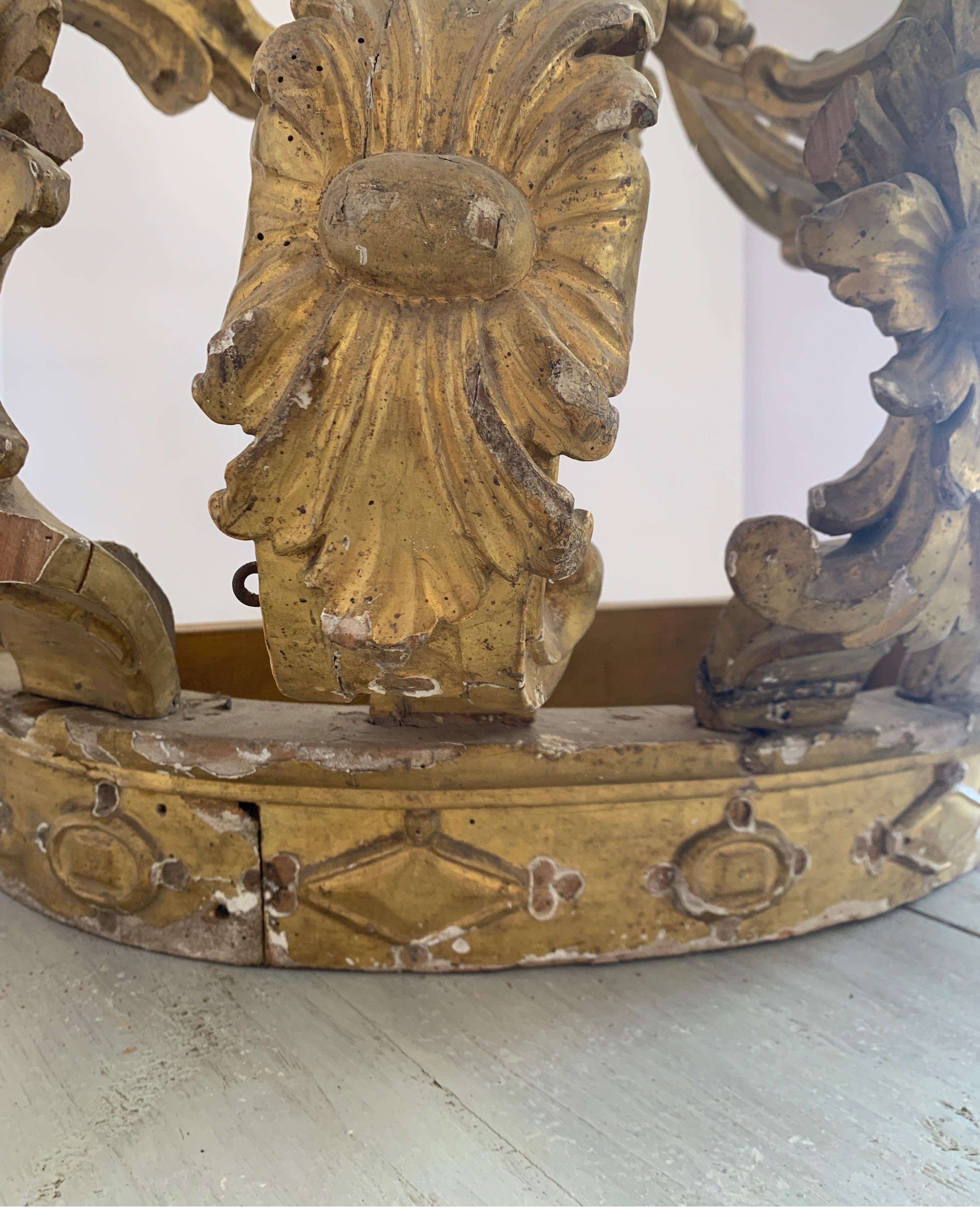 18th Century and Earlier Early 19th Century Italian Crown from Cathedral