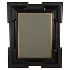 Early 19th Century Italian Ebonised Ripple Mirror