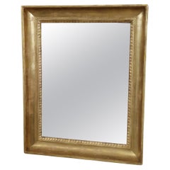Early 19th Century Italian Empire Gilt Wood Antique Rectangula Wall Mirror
