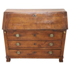 Early 19th Century Italian Empire Walnut Chest of Drawers with Secrétaire