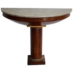 Early 19th Century Italian Gilt and Walnut Console Table