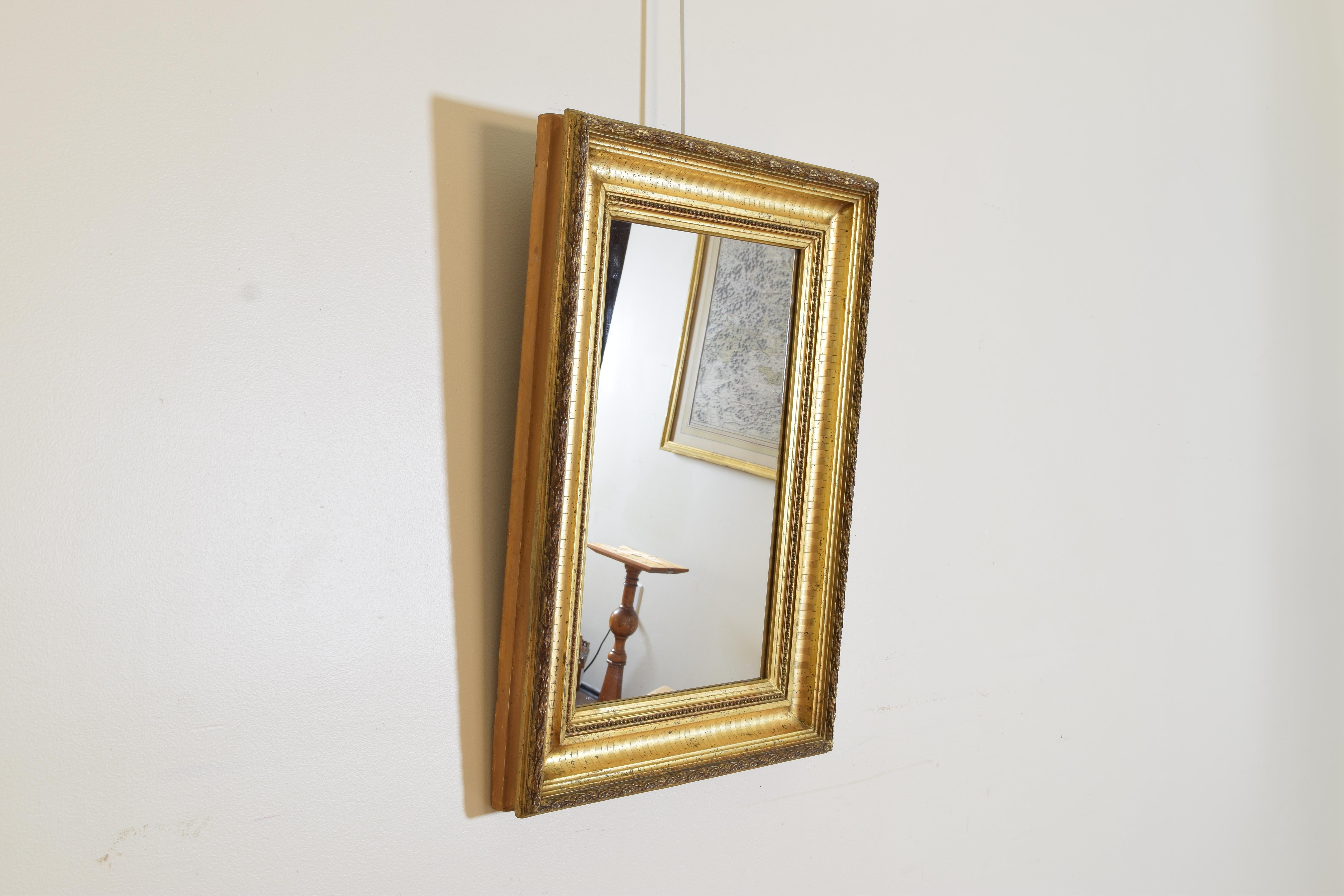 Neoclassical Early 19th Century Italian Giltwood Empire Period Mirror