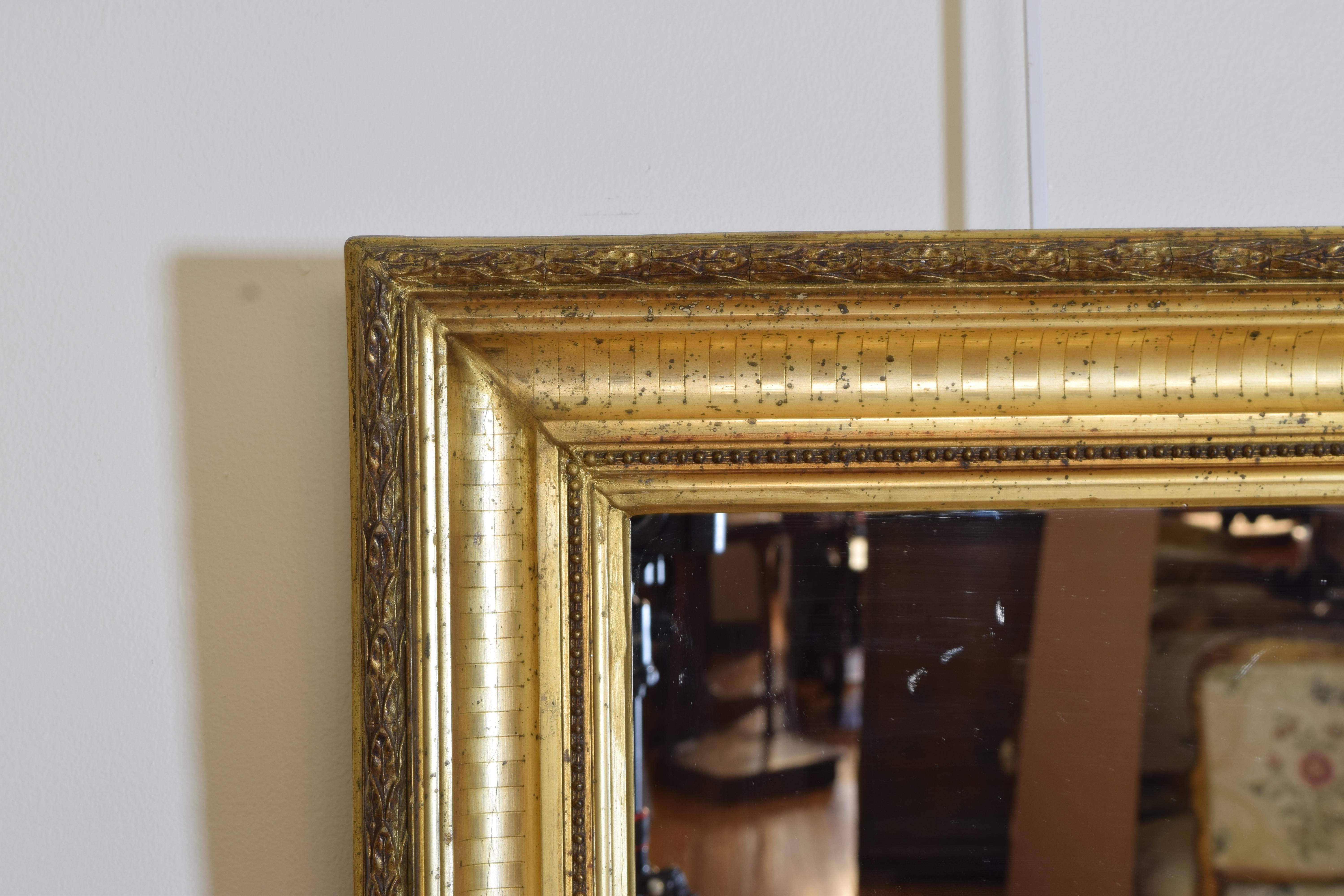 Early 19th Century Italian Giltwood Empire Period Mirror In Good Condition In Atlanta, GA